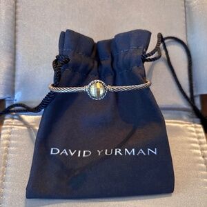 David Yurman Sterling Sliver Chatelaine Bracelet with 18k Gold Accent